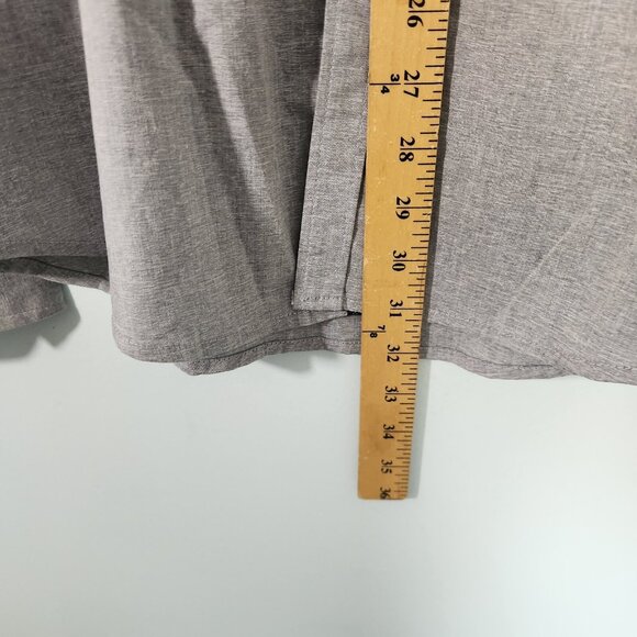 Craft + Flow Shirt Button Down Long Sleeve Gray Flip Cuffs Mens Large EUC - Picture 14 of 16